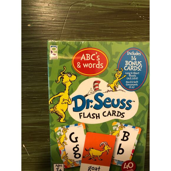 Dr. Seuss ABCs and Words Flash Cards 40 Cards - Picture 2 of 3